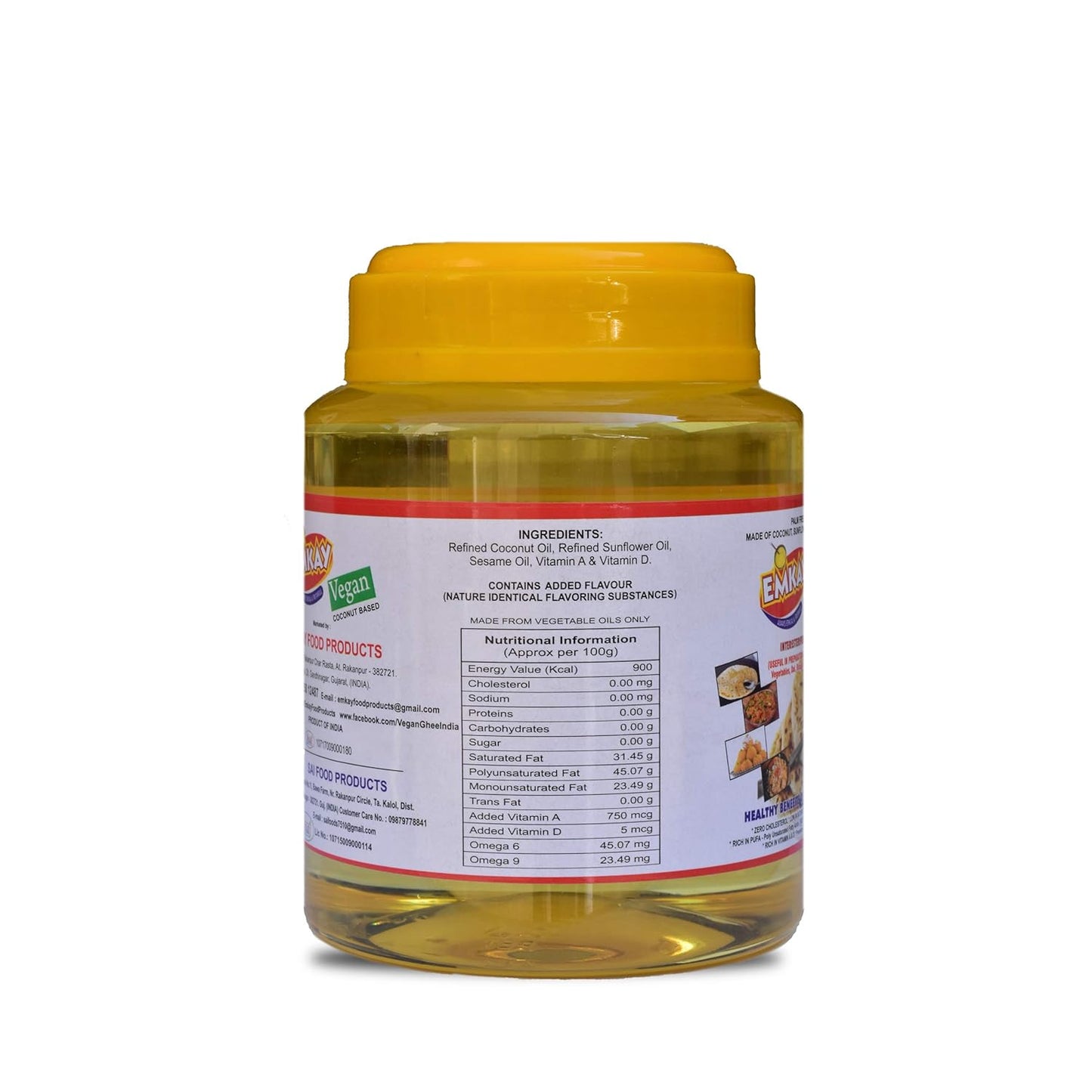 EMKAY COCONUT BASED INTERESTERIFIED VEG FAT VEGAN FAT