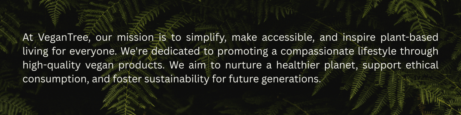 VeganTree's Mission