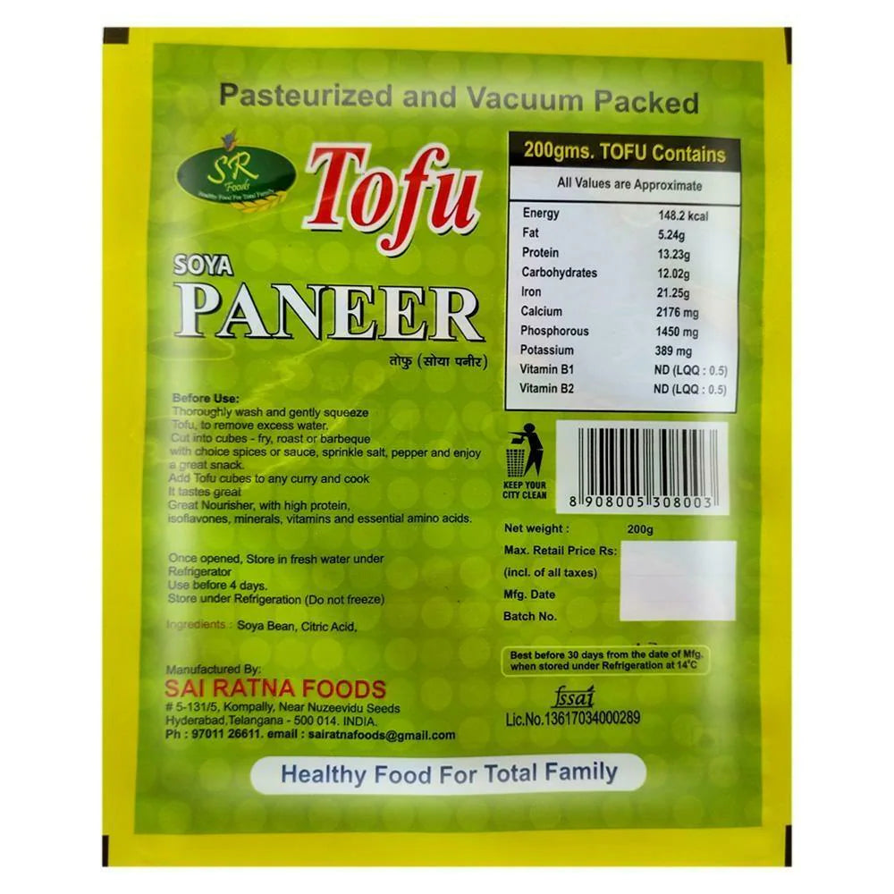 SR Food Soya Tofu Paneer