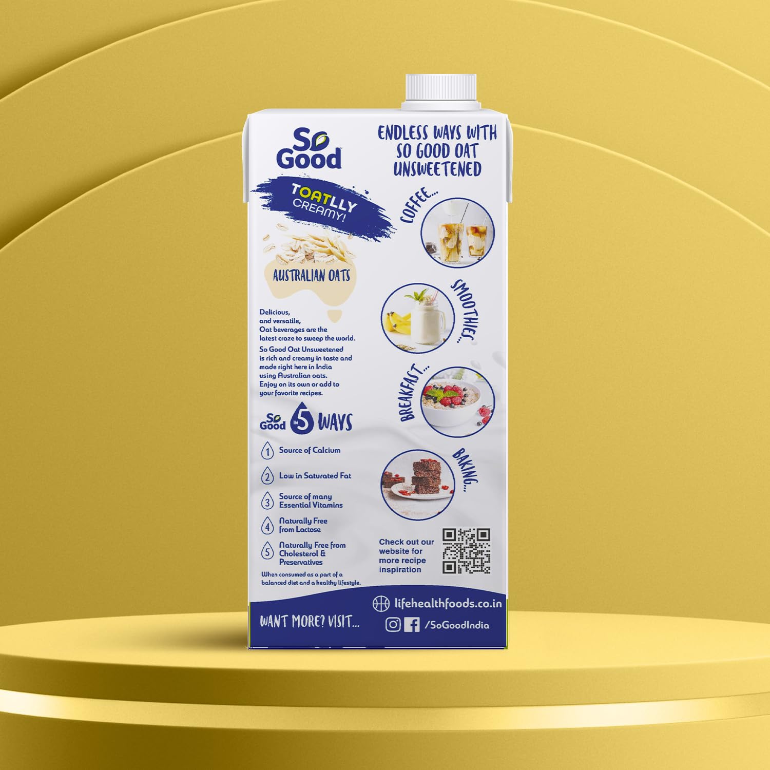 So Good Plant Based Oat Milk