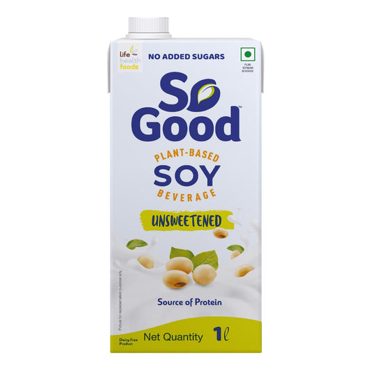 So Good Plant Based Soy Beverage Unsweetened 1 L