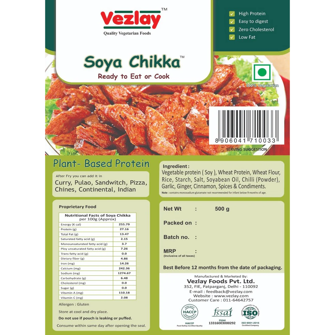 Vezlay Soya Chikka Instruction