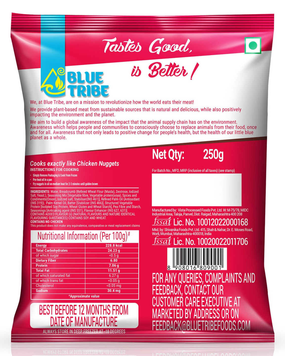Blue Tribe Plant-Based Chicken Nuggets