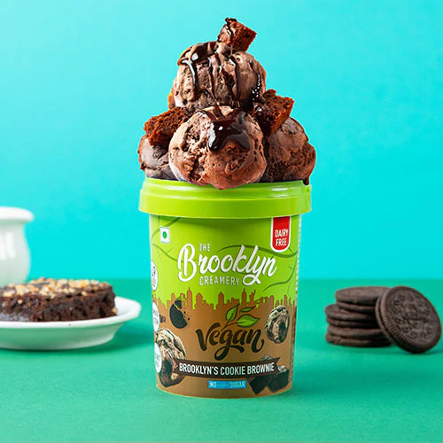 Brooklyn Cookie Brownie Plant-Based Ice Cream – Indulgent, Vegan, & Dairy-Free Delight