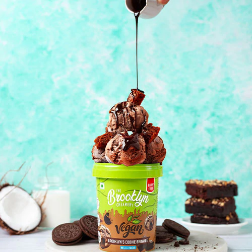Brooklyn Cookie Brownie Plant-Based Ice Cream – Indulgent, Vegan, & Dairy-Free Delight