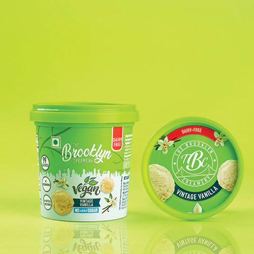 Brooklyn Vintage Vanilla Plant-Based Ice Cream – Classic, Creamy & Vegan Delight