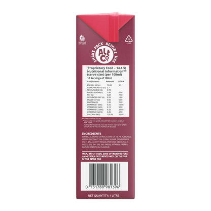 Alt Co. Almond Milk Nutrition Information