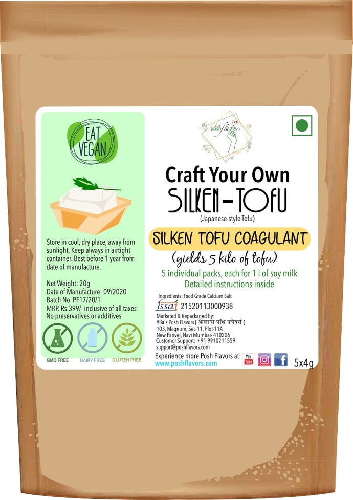 Alla's Posh Flavors Silken Tofu Coagulant,