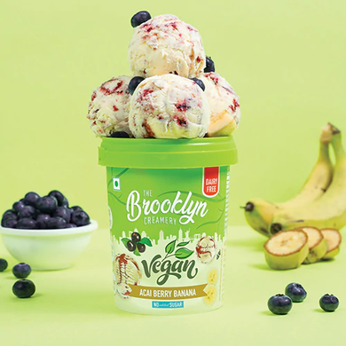 Brooklyn Acai Berry Banana Plant-Based Ice Cream – Refreshing, Vegan & Nutrient-Rich Delight