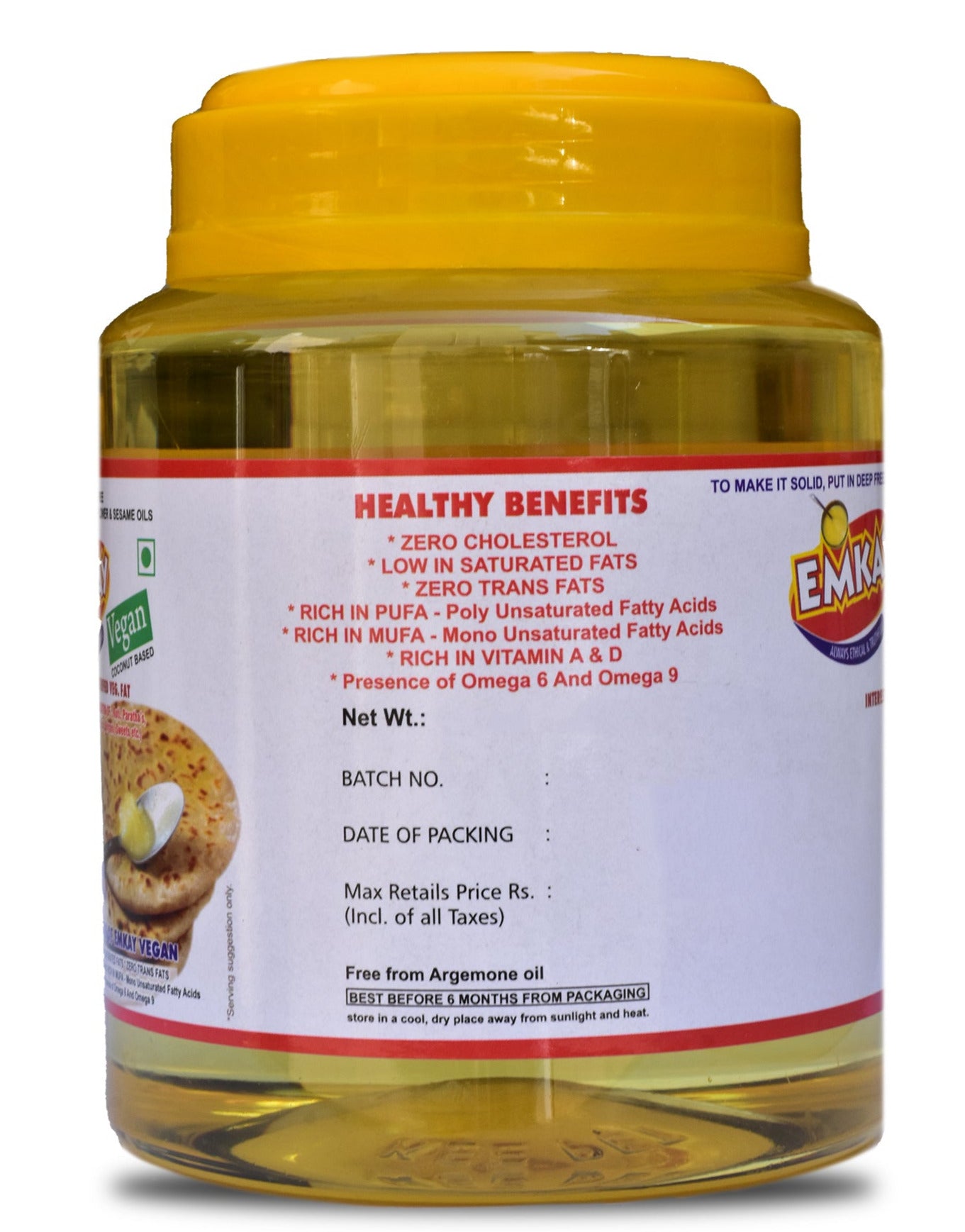 Emkay Coconut Based Interesterified Vegan Ghee