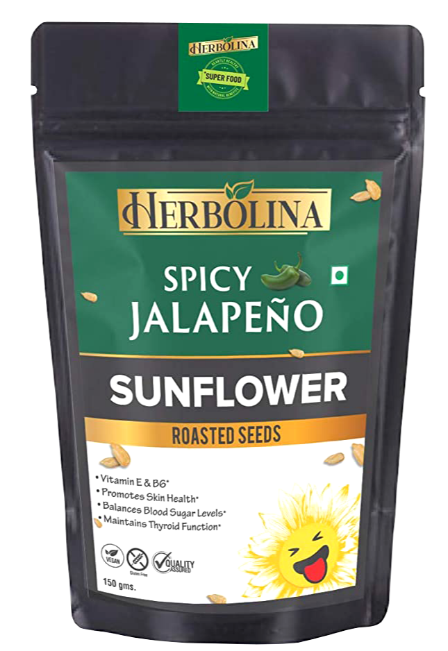 Herbolina Roasted Sunflower Seeds Spicy Jalapeno