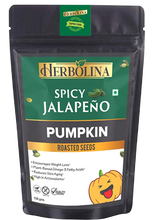 Load image into Gallery viewer, Herbolina Roasted Pumpkin Seeds Spicy Jalapeno
