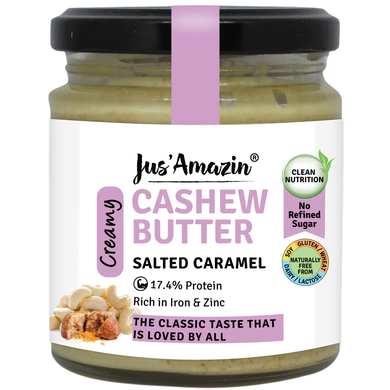Jus'Amazin Cashewnut Butter - Salted Caramel | Creamy & Delicious