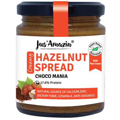 Jus'Amazin Hazelnut Spread – Decadent, Creamy, and 100% Vegan