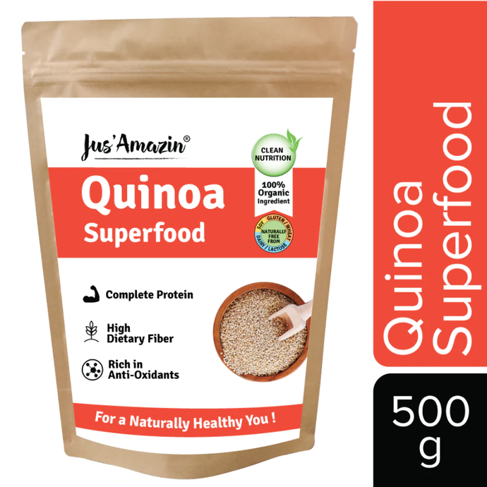 Jus'Amazin Organic Quinoa - High-Protein, Gluten-Free Supergrain | 100% Organic