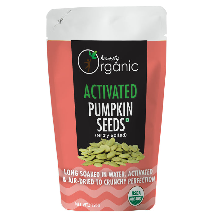 Organic Activated & Sprouted Pumpkin Seeds - Mildly Salted 