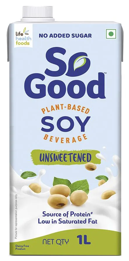 So Good Soy Milk, Unsweetened, 1 Liter