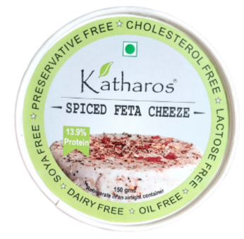 Katharos Vegan & Plant Based- Spiced Feta Cheese