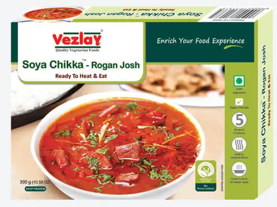Vezlay Soya Chikka Rogan Josh (Frozen) – Rich, Plant-Based Indian Curry