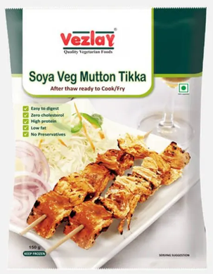 Vezlay Soya Veg Mutton Tikka (Frozen) - Delicious Plant-Based Mutton Alternative