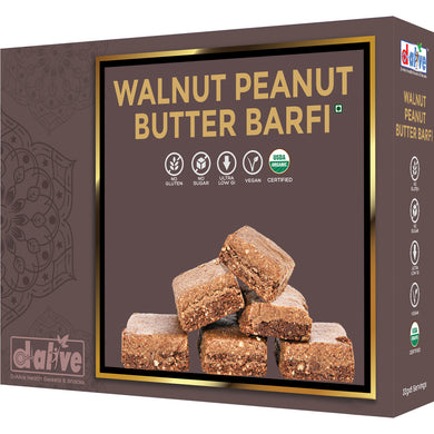 Organic Walnut Peanut Butter Barfi 